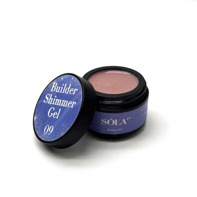 Моделирующий гель Builder Shimmer Gel 09 SOLAlove, 50гр